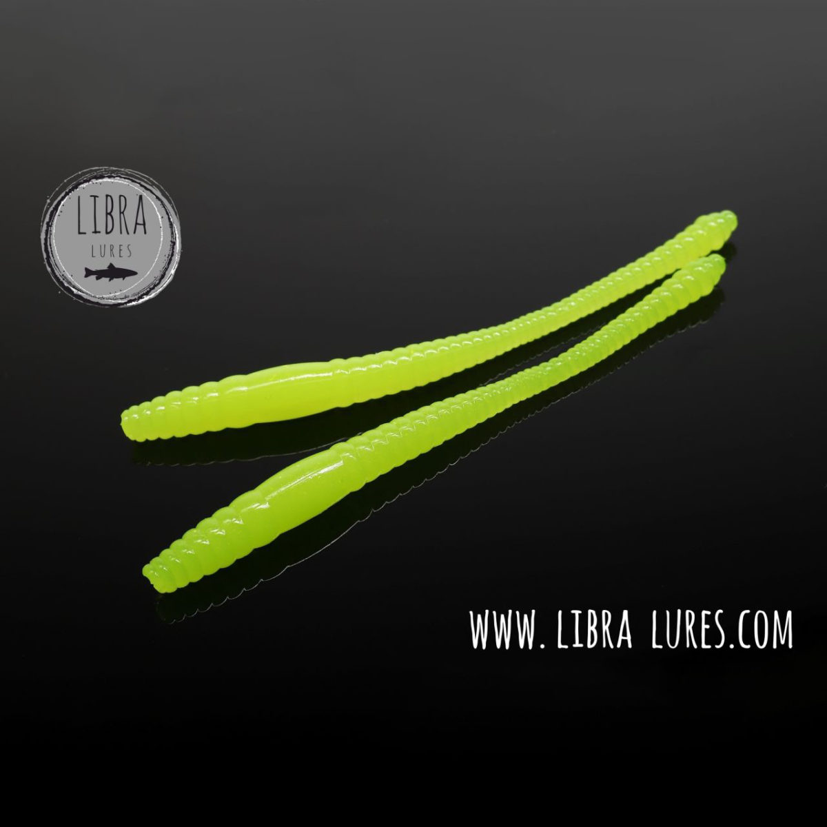 Libra Lures - DYING WORM - 006 HOT YELLOW