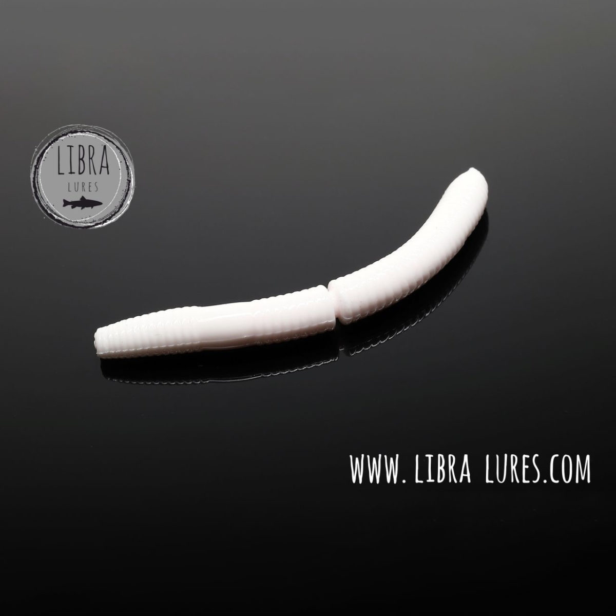 Libra Lures - FATTY D'WORM - 001 WHITE