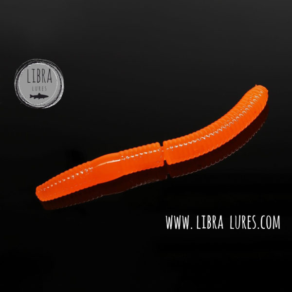 Libra Lures - FATTY D'WORM - 011 HOT ORANGE