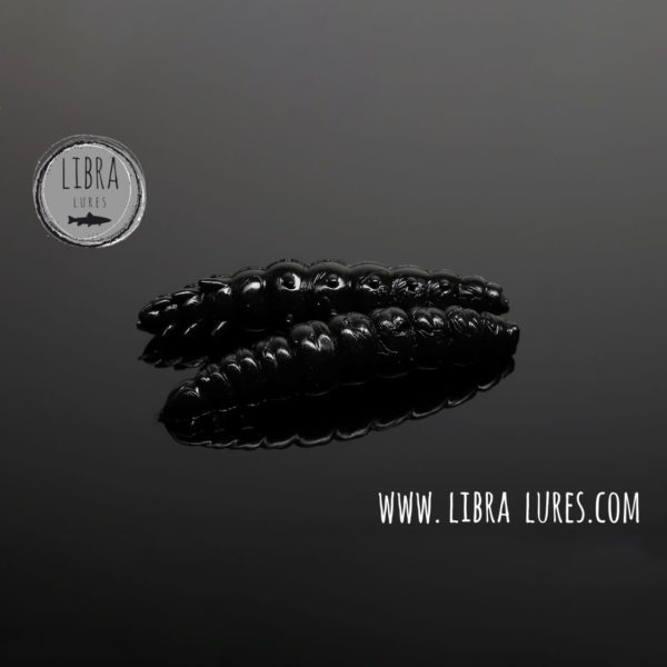 Libra Lures - Larva 35mm 040 - Black