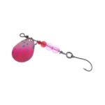 Spinnerbait mit pinkem Blatt und rosa Perlen