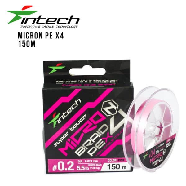 Intech Schnur PE Micro N Braid X4 pink