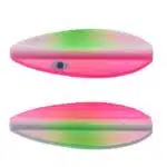 Durchlaufblinker Frigg in gruen pink weiss mit Auge