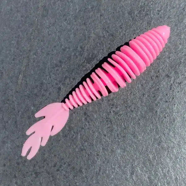 Gerippter Forellen Gummikoeder RIP No 6 in bubblegum