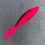 Gerippter Forellen Gummikoeder RIP No 6 in pink