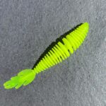 Gerippter Forellen Gummikoeder RIP No 6 in gelb