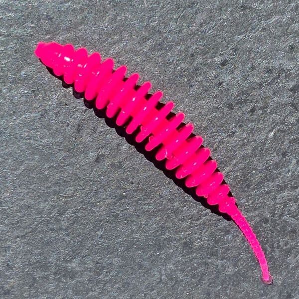 Gerippter Forellen Gummikoeder RIP No 7 in Pink