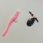 Trout Aea Sports Schleppsystem mit silbernem Spinnerblatt und montiertem Libra Lures