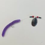 Trout Aea Sports Schleppsystem mit silbernem Spinnerblatt und montiertem Libra Lures
