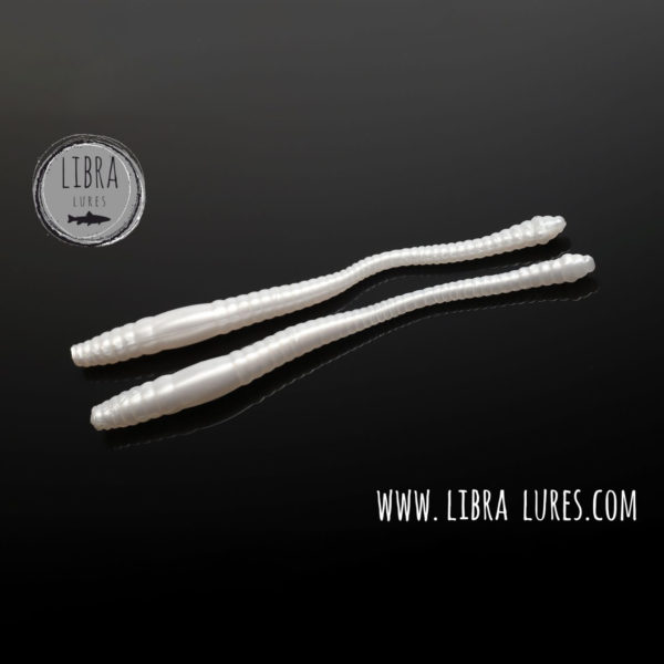 Libra Lures - DYING WORM - 004 SILVER PEARL