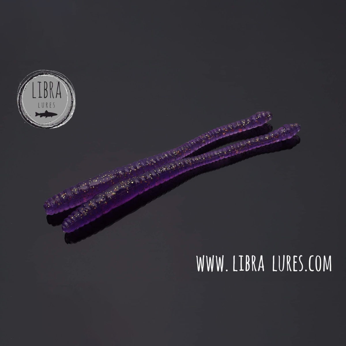Libra Lures - DYING WORM - 020 Purple