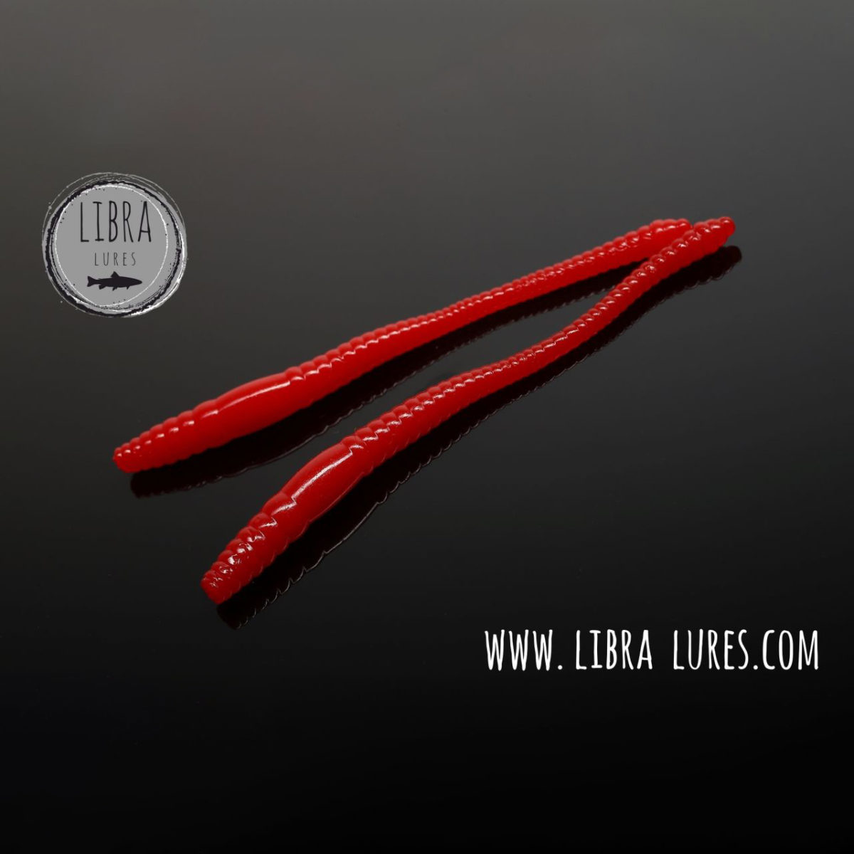 Libra Lures - DYING WORM - 021 RED
