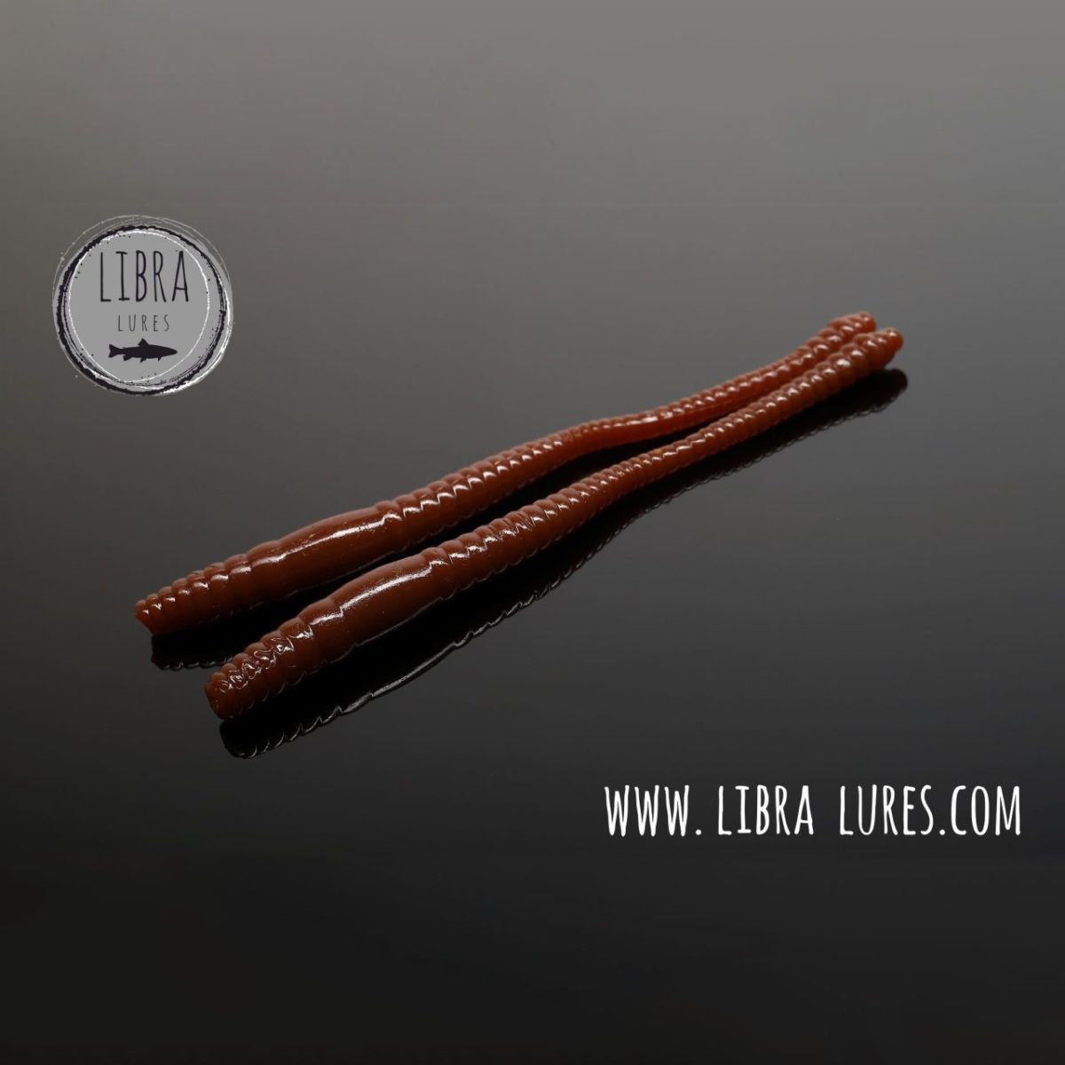 Libra Lures - DYING WORM - 038 BROWN