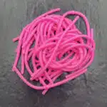 Ein Haufen Forellen Gummikoeder RIP No 8 in bubblegum