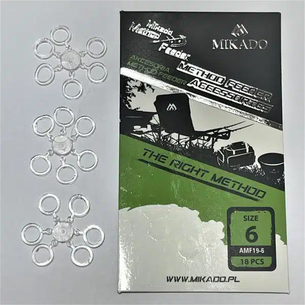 Pelletringe Mikado gross neben Verpackung