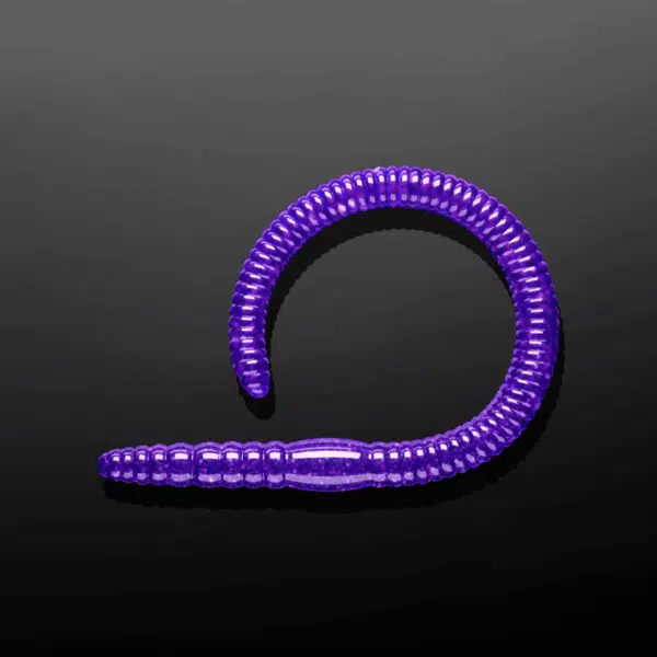 Libra Lures Flex Worm in Farbe 020 PURPLE WITH GLITTER