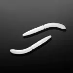 Libra Lures Fatty DWorm in Farbe 001 WHITE