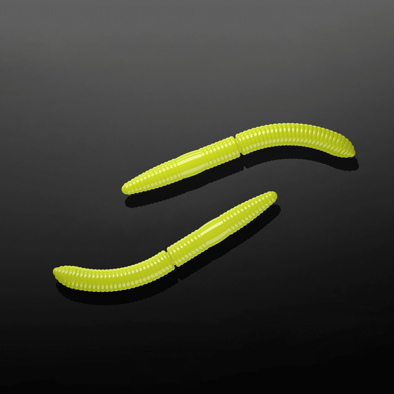 Fatty-DWorm-006-HOT-YELLOW Libra Lures Fatty DWorm in Farbe 006 HOT YELLOW