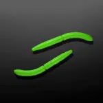 Libra Lures Fatty DWorm in Farbe 026 HOT GREEN