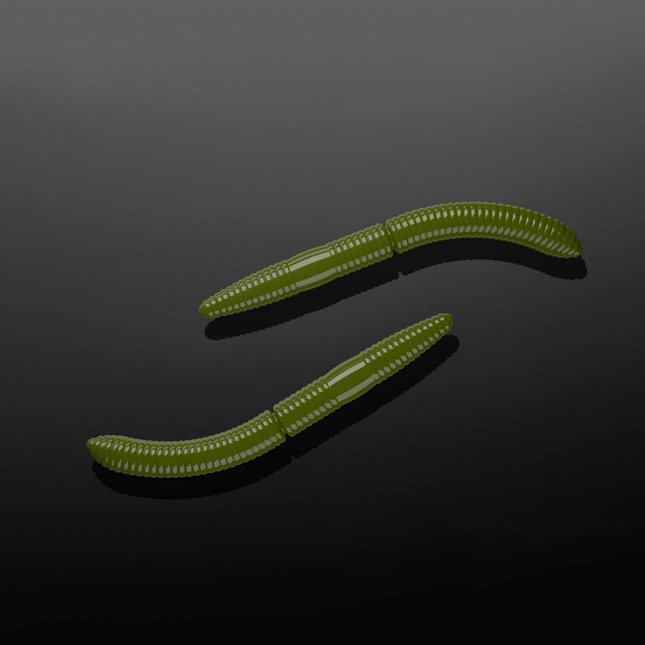 Fatty-DWorm-031-OLIVE Libra Lures Fatty DWorm in Farbe 031 OLIVE