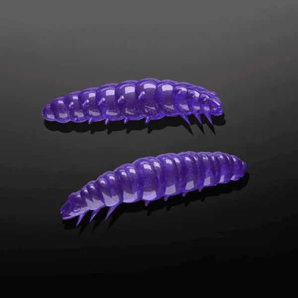 Libra Lures Larva in Farbe 020 PURPLE WITH GLITTER