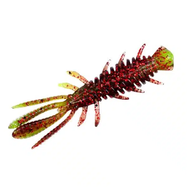 Forellen Gummiköder Lifter Lures Lobster in Farbe dark red green