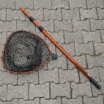 Set UL Trout Area Kescher Burning Orange aus Kescherkopf und Stange